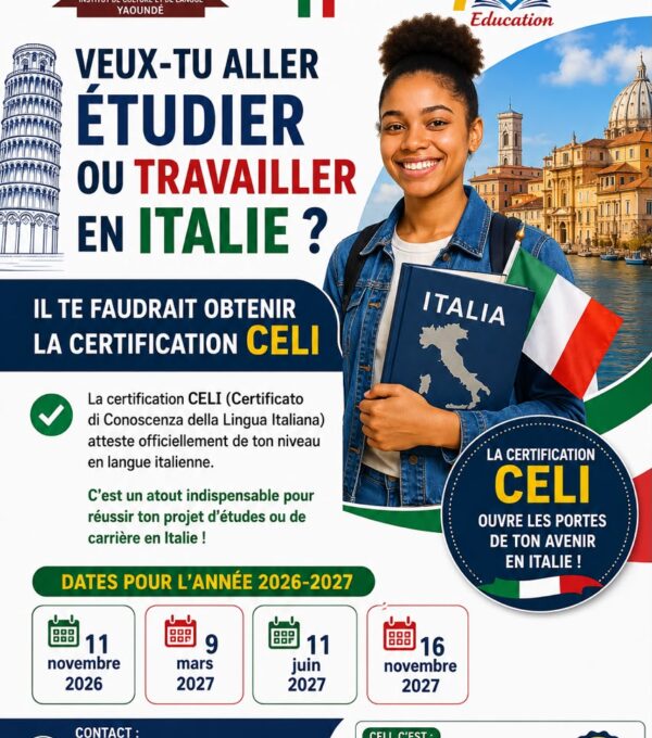 Construisez votre avenir avec les formations professionnelles et linguistiques d’ICLY Yaoundé