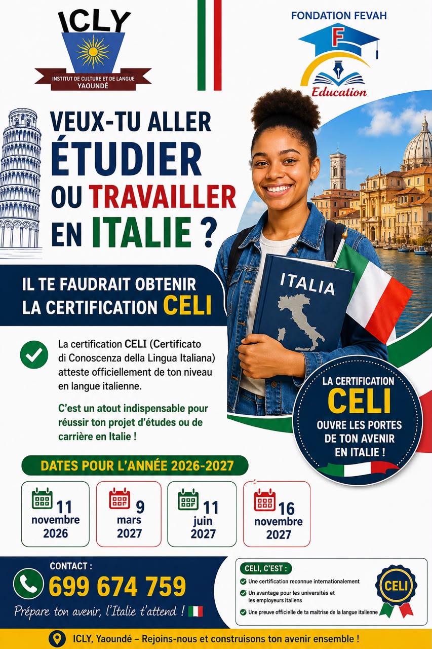 Construisez votre avenir avec les formations professionnelles et linguistiques d’ICLY Yaoundé